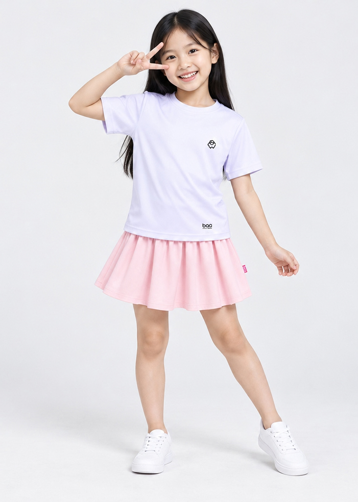 Áo Thun Thể Thao Bé Gái Siêu Mát Ultra Cool Tím