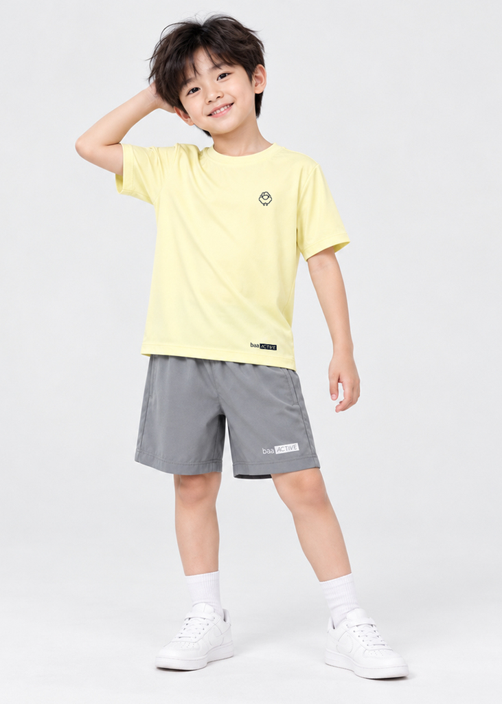 Áo Thun Thể Thao Bé Gái Siêu Mát Ultra Cool Vàng