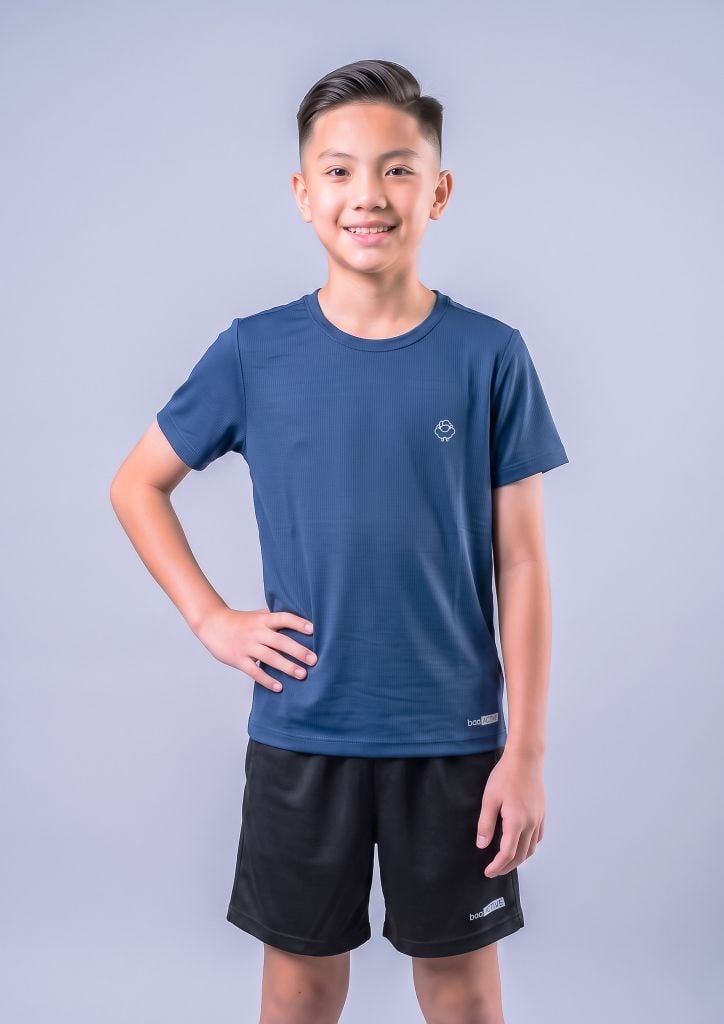 Áo Thun Thể Thao Bé Trai Siêu Mát Ultra Cool Navy