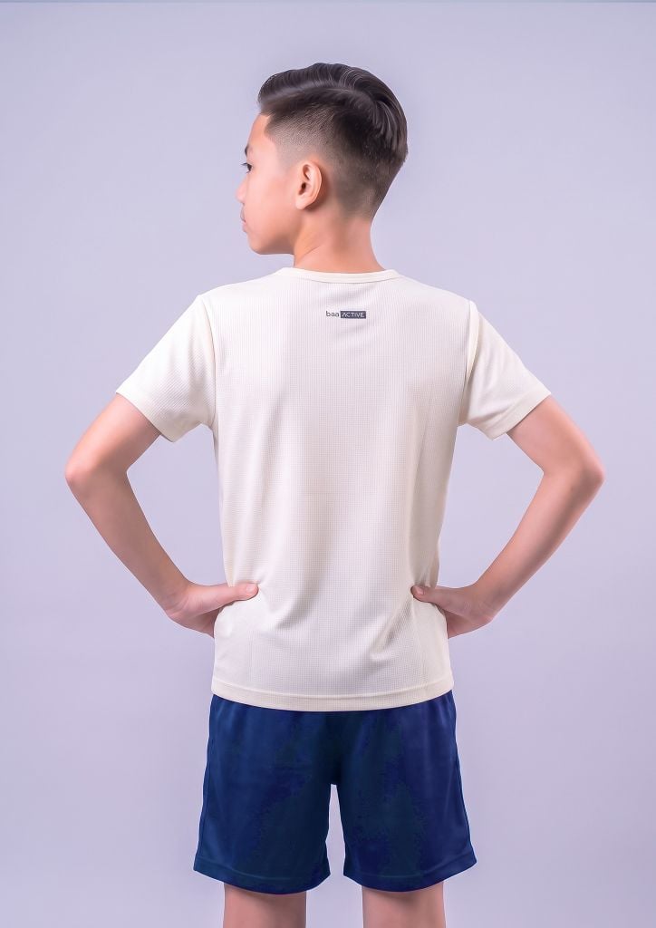 Áo Thun Thể Thao Bé Trai Siêu Mát Ultra Cool Trắng