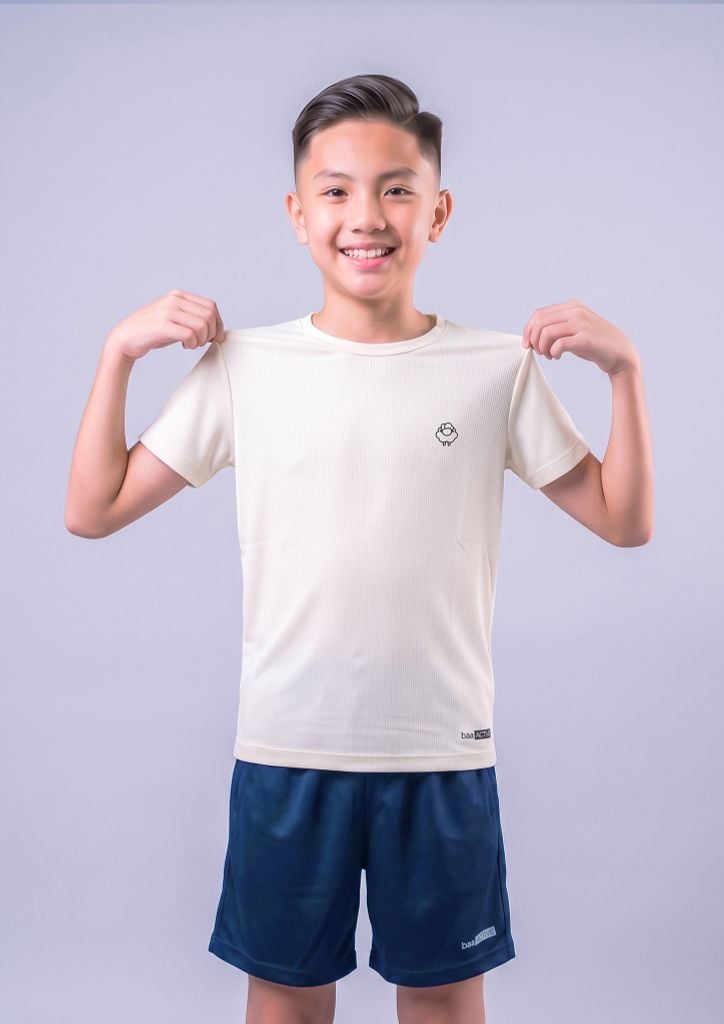 Áo Thun Thể Thao Bé Trai Siêu Mát Ultra Cool Trắng