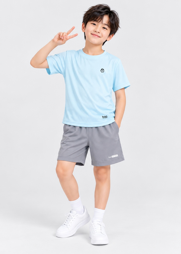 Áo Thun Thể Thao Bé Trai Siêu Mát Ultra Cool Xanh Biển*