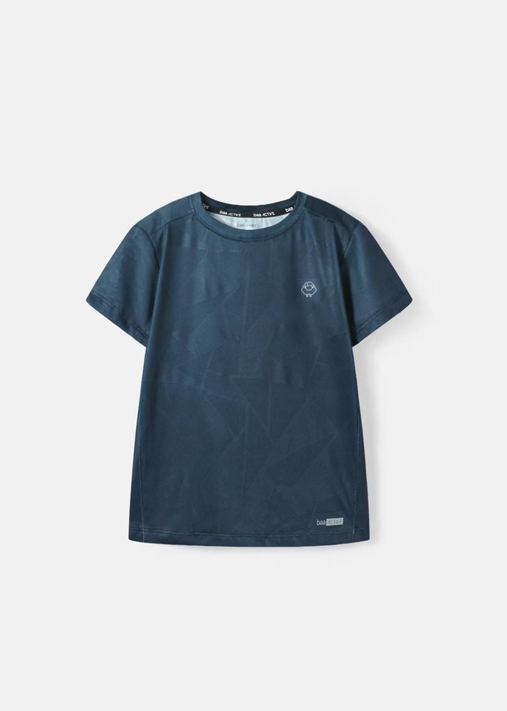 Áo Thun Thể Thao Bé Trai Siêu Nhẹ Ultra Light Navy