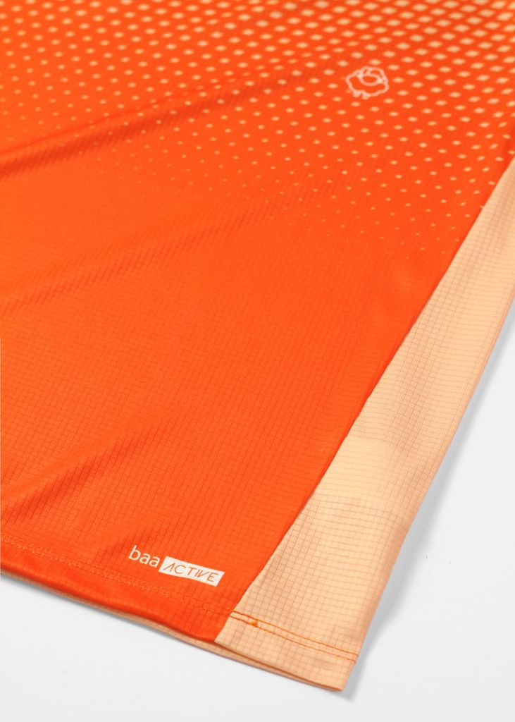 Áo Thun Thể Thao Cho Bé Siêu Nhẹ Ultra Light Cam Hoạ Tiết Halftone