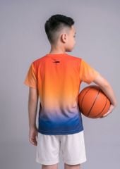 Áo Thun Thể Thao Cho Bé Siêu Nhẹ Ultra Light Cam Navy Ombre