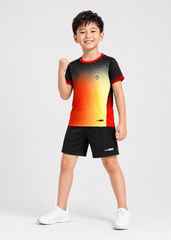 Áo Thun Thể Thao Cho Bé Siêu Nhẹ Ultra Light Đỏ Vàng Ombre Zigzag