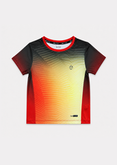 Áo Thun Thể Thao Cho Bé Siêu Nhẹ Ultra Light Đỏ Vàng Ombre Zigzag