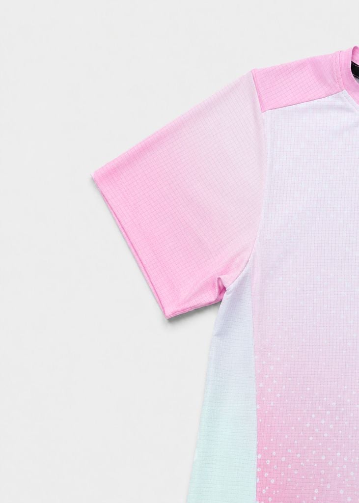 Áo Thun Thể Thao Cho Bé Siêu Nhẹ Ultra Light Hồng Halftone Dots