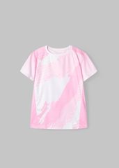 Áo Thun Thể Thao Cho Bé Siêu Nhẹ Ultra Light Hồng Hoạ Tiết Abstract