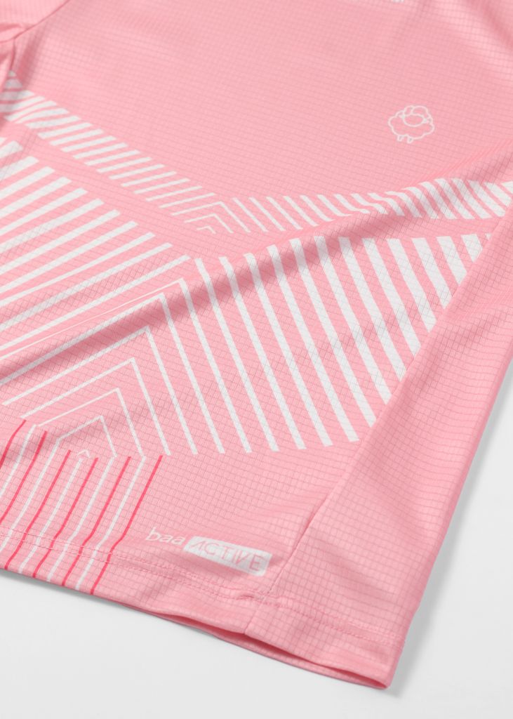 Áo Thun Thể Thao Cho Bé Siêu Nhẹ Ultra Light Hồng Hoạ Tiết