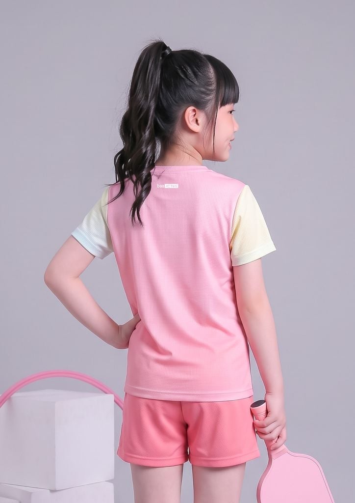 Áo Thun Thể Thao Cho Bé Siêu Nhẹ Ultra Light Hồng Xanh Ombre