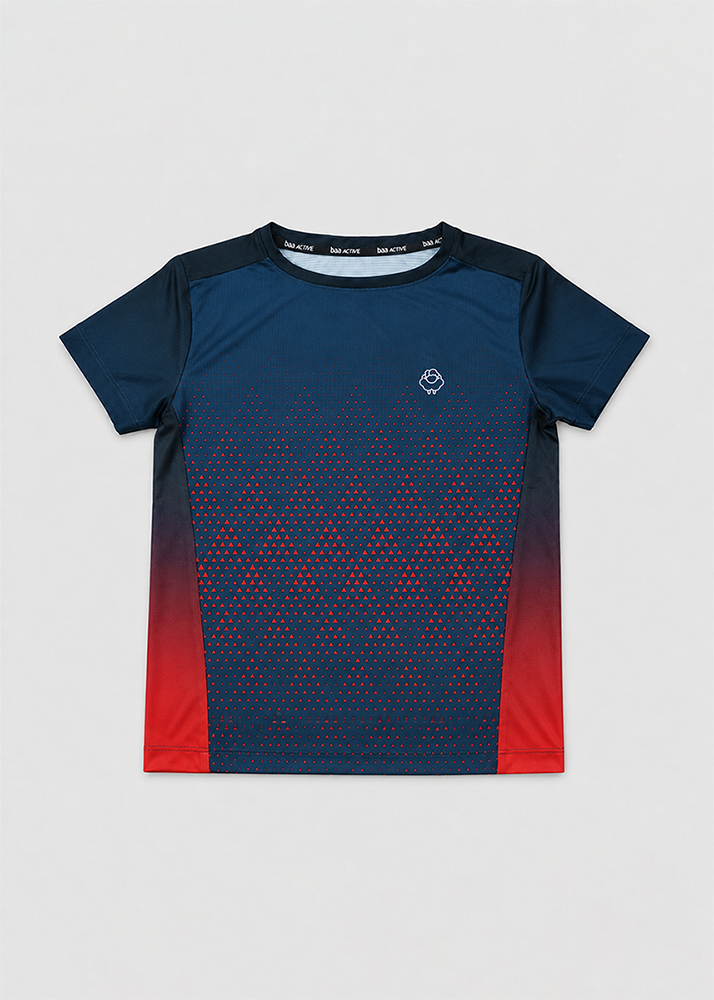Áo Thun Thể Thao Cho Bé Siêu Nhẹ Ultra Light Navy Halftone 02