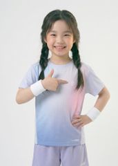 Áo Thun Thể Thao Cho Bé Siêu Nhẹ Ultra Light Tím Nhạt Ombre 02
