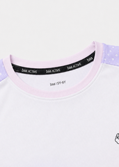 Áo Thun Thể Thao Cho Bé Siêu Nhẹ Ultra Light Tím Ombre Halftone Dots