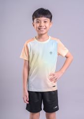 Áo Thun Thể Thao Cho Bé Siêu Nhẹ Ultra Light Vàng Cam Ombre