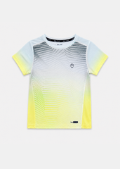 Áo Thun Thể Thao Cho Bé Siêu Nhẹ Ultra Light Xám Xanh Ombre Zigzag