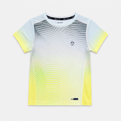 Áo Thun Thể Thao Cho Bé Siêu Nhẹ Ultra Light Xám Xanh Ombre Zigzag
