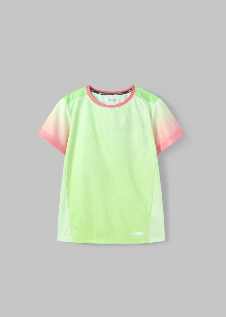 Áo Thun Thể Thao Cho Bé Siêu Nhẹ Ultra Light Xanh Hồng Ombre
