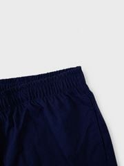 Bộ Áo Polo Siêu Mát Và Quần Dù Bé Trai (Trắng + Quần Dù Đen)