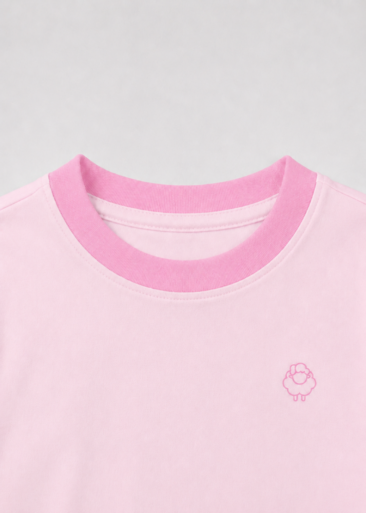 Bộ Thun Dài Bé Gái Hồng Pastel Phối