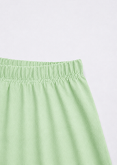 Bộ Thun Dài Bé Gái Hồng Pastel Phối Xanh Ngọc