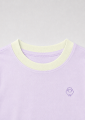 Bộ Thun Dài Bé Gái Tím Pastel Phối Kem