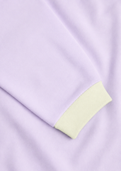 Bộ Thun Dài Bé Gái Tím Pastel Phối Kem