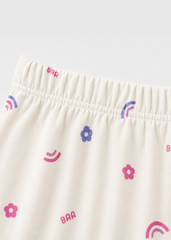 Bộ Thun Dài Bé Gái Viscose Be Sáng Hoạ Tiết Cầu Vồng