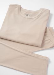 Bộ Thun Gân Dài Tay Bé Trai Beige