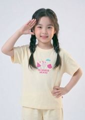 Bộ Thun Ngắn Tay Bé Gái Form Rộng Be Summer Mood