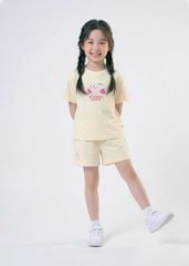 Bộ Thun Ngắn Tay Bé Gái Form Rộng Be Summer Mood