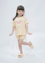 Bộ Thun Ngắn Tay Bé Gái Form Rộng Be Summer Mood