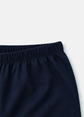 Bộ Thun Ngắn Tay Bé Trai Cam Xe Đua Phối Navy