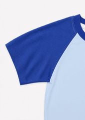 Bộ Thun Ngắn Tay Raglan Bé Trai Xanh Biển Game On Phối