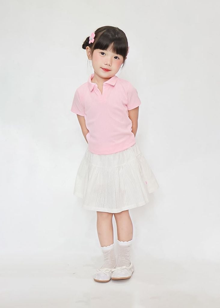 Chân Váy Quần Bé Gái Kate Kiểu Trắng