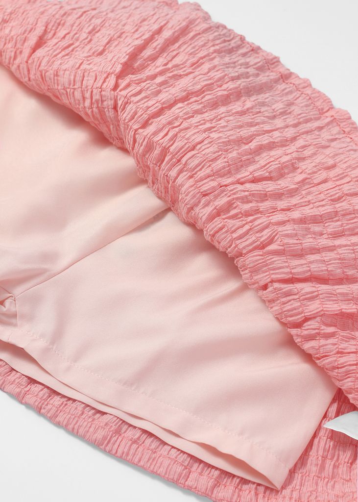 Chân Váy Quần Bé Gái Kate Nhún Hồng Nhạt