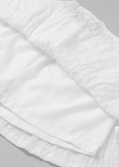 Chân Váy Quần Bé Gái Kate Nhún Trắng Kem