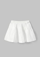 Chân Váy Quần Bé Gái Kate Nhún Trắng Kem