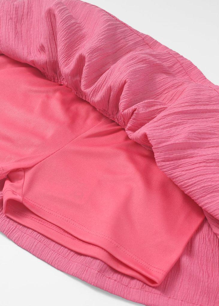 Chân Váy Quần Hai Tầng Bé Gái Hồng