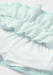 Chân Váy Quần Hai Tầng Bé Gái Xanh Họa Tiết Hoa