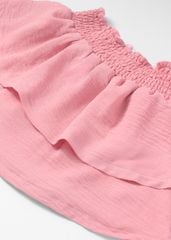 Chân Váy Quần Smocking Bé Gái Hồng Nhạt