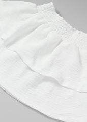 Chân Váy Quần Smocking Bé Gái Trắng