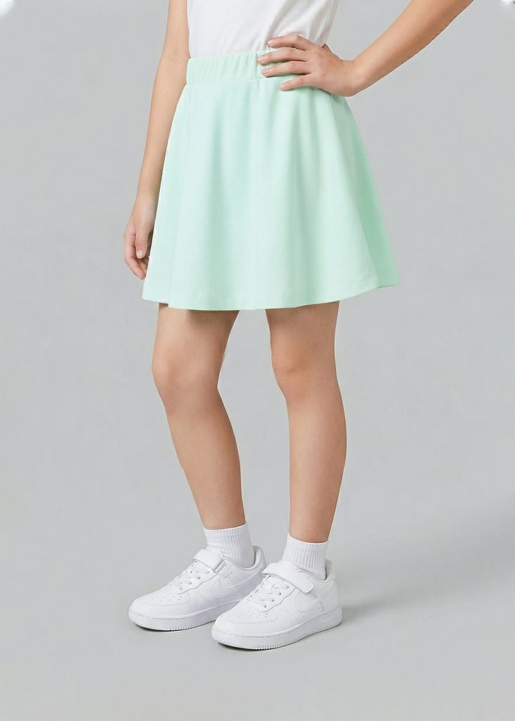 Chân Váy Thể Thao Bé Gái Siêu Nhẹ Ultra Light Xanh Nhạt