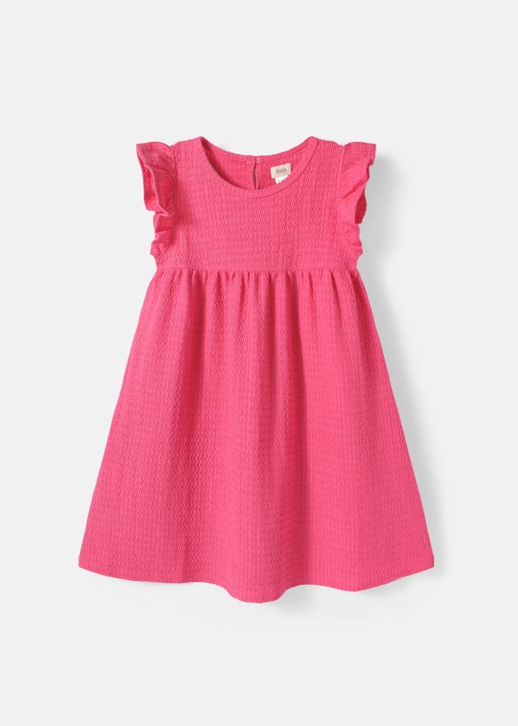 Đầm Thun Kiểu Cánh Tiên Bé Gái Hồng