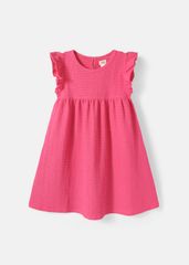 Đầm Thun Kiểu Cánh Tiên Bé Gái Hồng