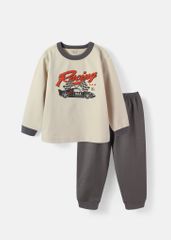 Đồ Bộ Dài Bé Trai Be Racing Phối Xám Đậm