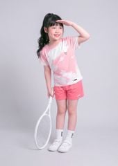 Set Thể Thao Cho Bé Siêu Nhẹ Ultra Light Hoạ Tiết Tie Dye 02 (Hồng + Hồng Dâu 03 Form Ngắn)