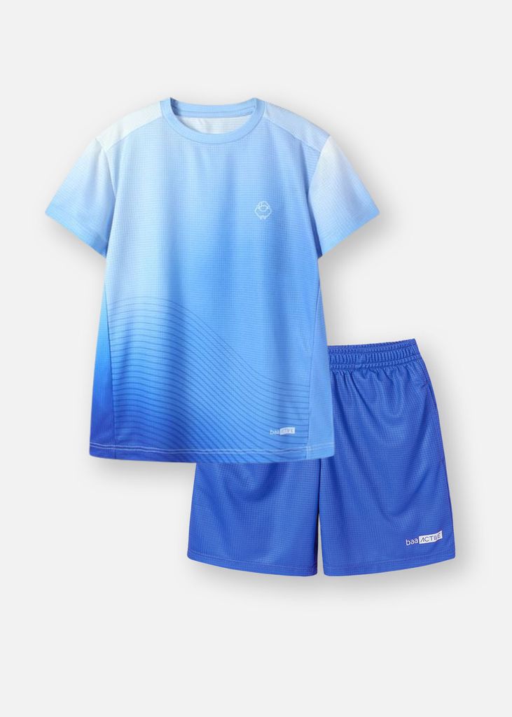 Set Thể Thao Cho Bé Siêu Nhẹ Ultra Light Ombre (Xanh Dương + Xanh Dương)
