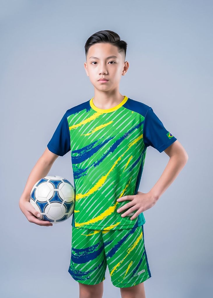 Set Thun Thể Thao Cho Bé Siêu Mát Ultra Cool Đội Tuyển Brazil