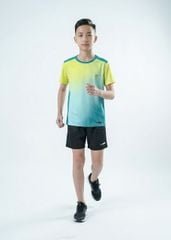 Set Thể Thao Cho Bé Siêu Nhẹ Ultra Light Ombre Hoạ Tiết Trừu Tượng (Xanh Lá + Đen)